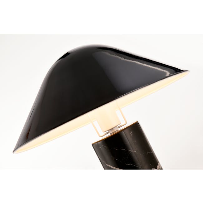 Loane Marble Table Lamp - Black - 1