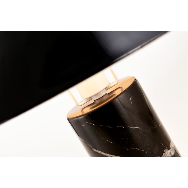 Klari Marble Table Lamp - Black - 2