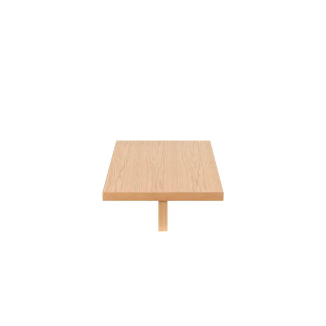 Miu Low Coffee Table - 6 - Light wood table, minimalist design, natural wood grain, simple tabletop, rectangular shape
