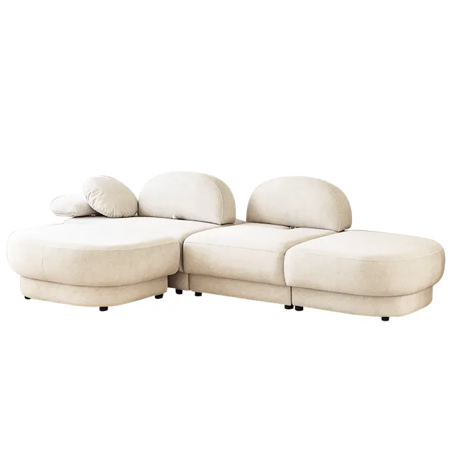 Hara 4 Seater Adjustable Chaise Sofa - 1