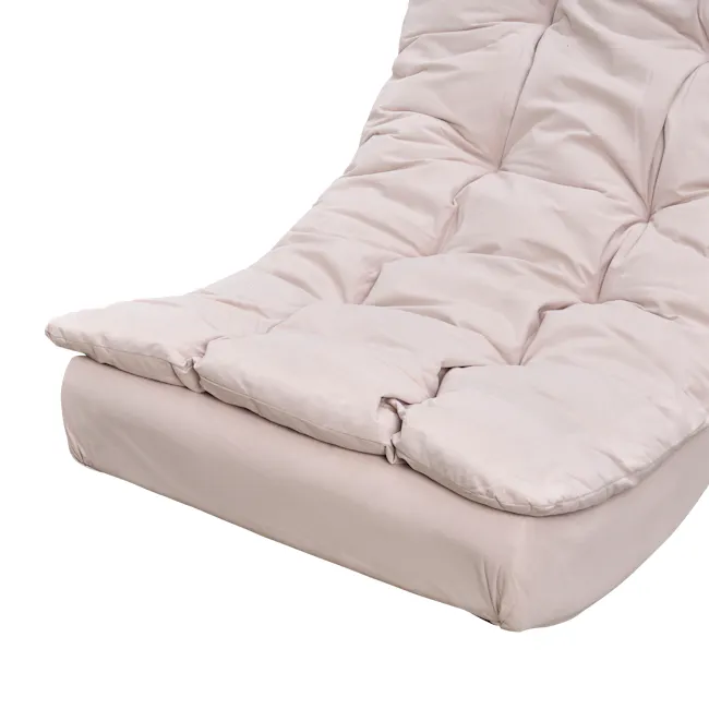 Luna Rocking Lounge Chair - Beige - 7