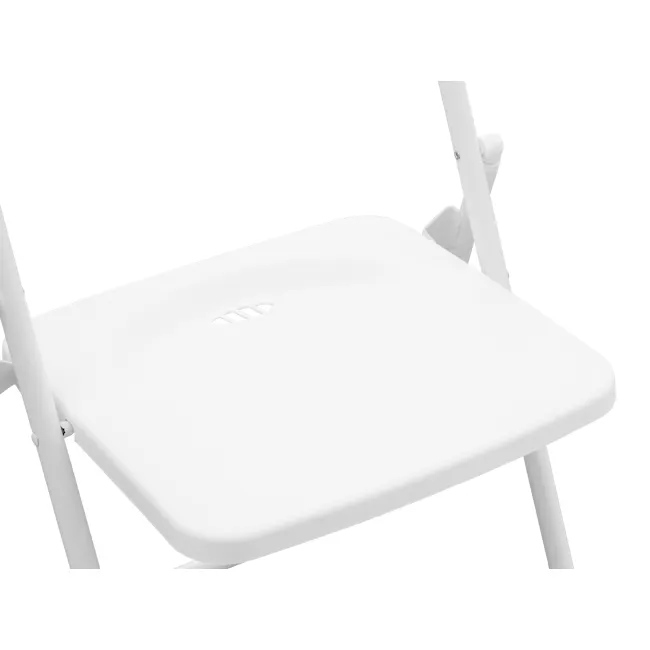 Nixon Folding Chair - White - 6 - White modern folding chair, minimalist design, sleek surface, ergonomic support, foldable