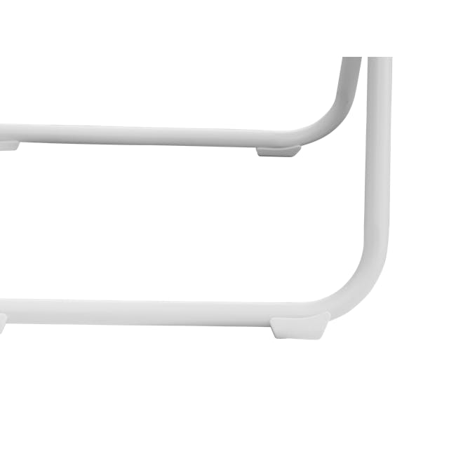 Nixon Folding Chair - White - 7 - Sleek, modern design with smooth curves, White, glossy finish and minimalist aesthetic