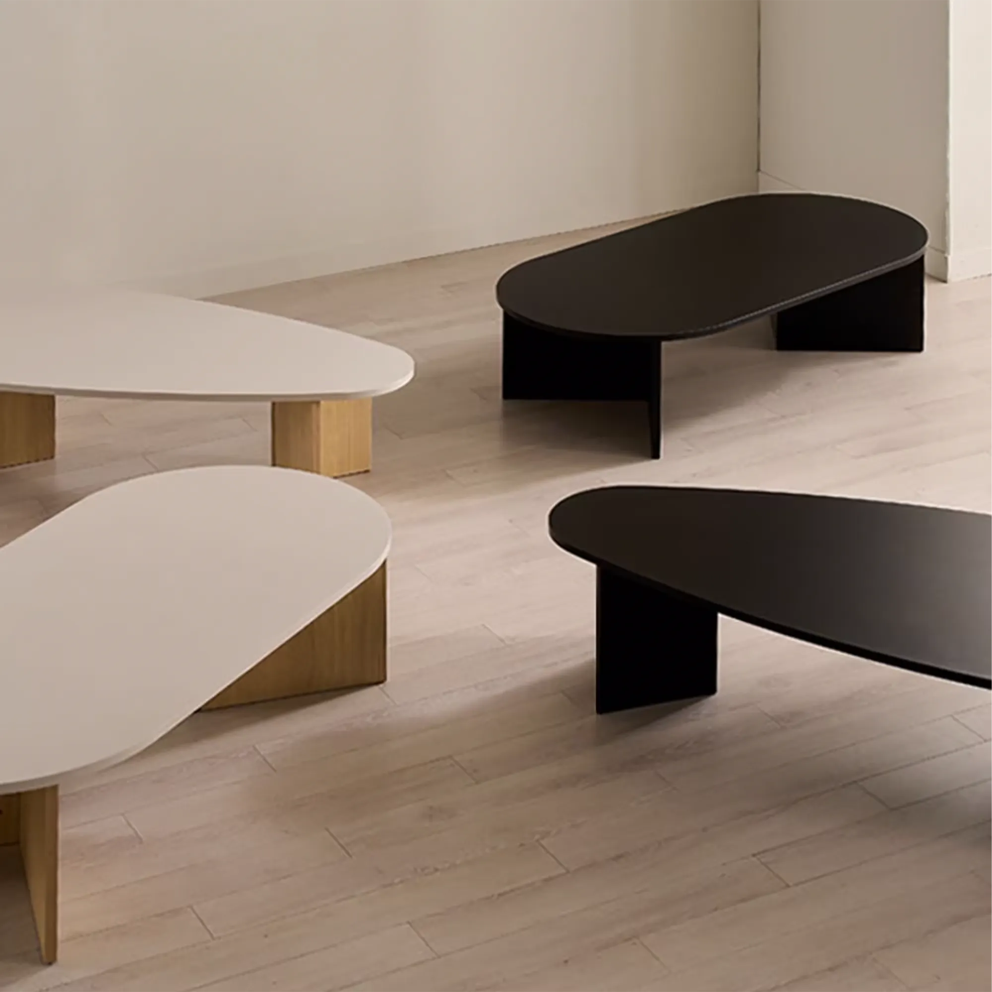 Rapio Oval Coffee Table 1.2m - Black - 7