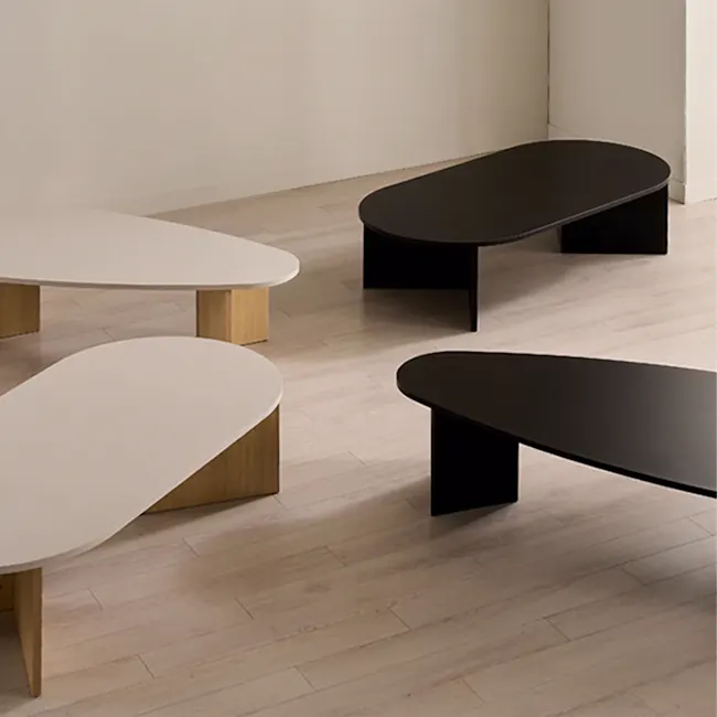 Rapio Oval Coffee Table 1.2m - Black - 8