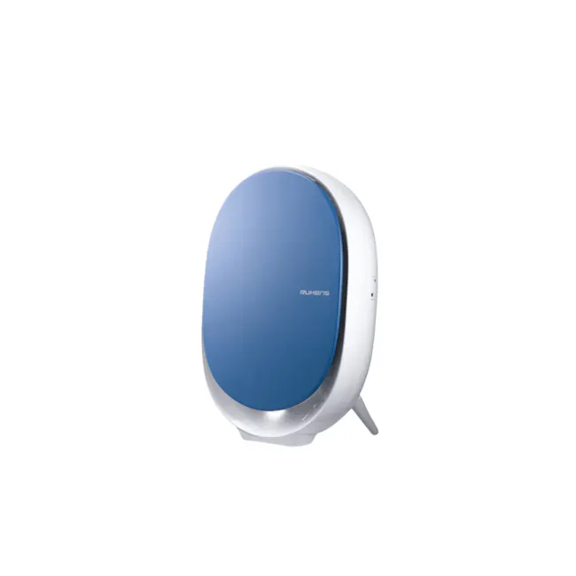 Ruhens Egg Ionic Air Purifier - 2 - Blue and white smart speaker, modern design, wireless connectivity, compact size, easy