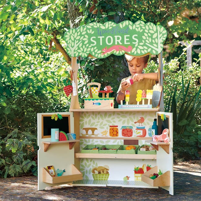 Tender Leaf Toy Kitchen - Woodland Stores and Theatre - 1