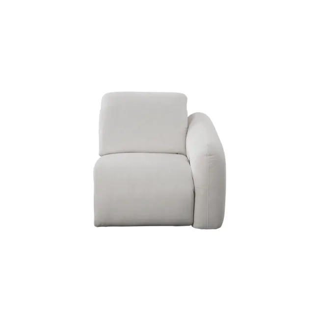Harmony Right Arm Power Recliner Unit - Misty Grey (Scratch Resistant) - 1 - Luxurious beige sofa, minimalist design