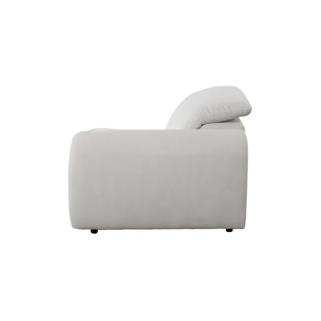Harmony Right Arm Power Recliner Unit - Misty Grey (Scratch Resistant) - 8 - Luxurious, modern, minimalist, soft