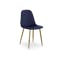 Finnley Dining Chair - Brass, Royal Blue (Velvet)