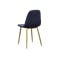 Finnley Dining Chair - Brass, Royal Blue (Velvet) - 3