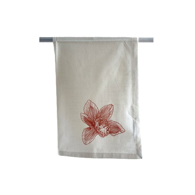 Orchid Kitchen Tea Towel - 0