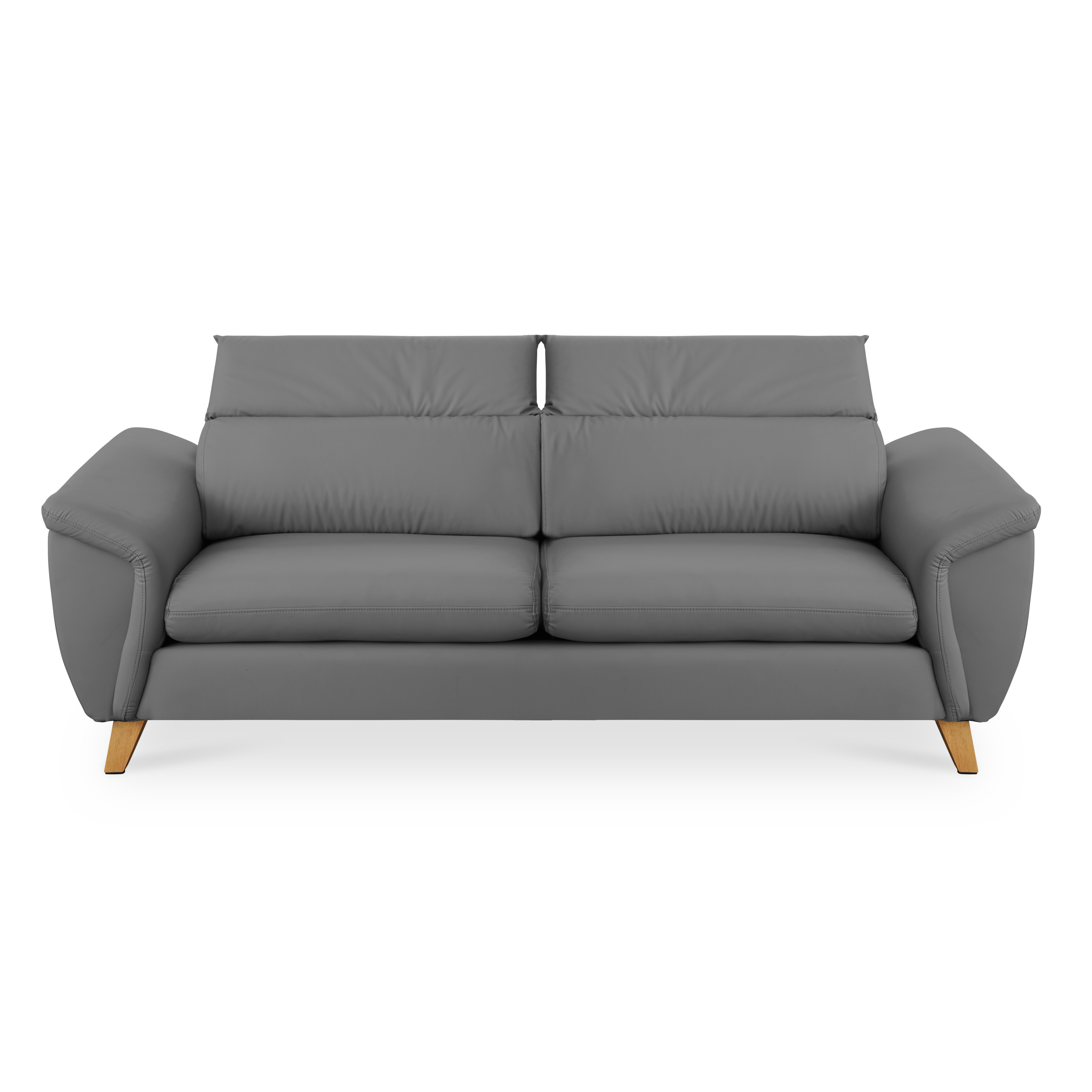 Jordyn 3 Seater Sofa with Adjustable Headrest - Dark Grey (Pet Friendly)
