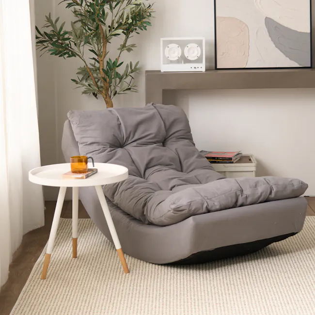 Luna Rocking Lounge Chair - Grey - 2