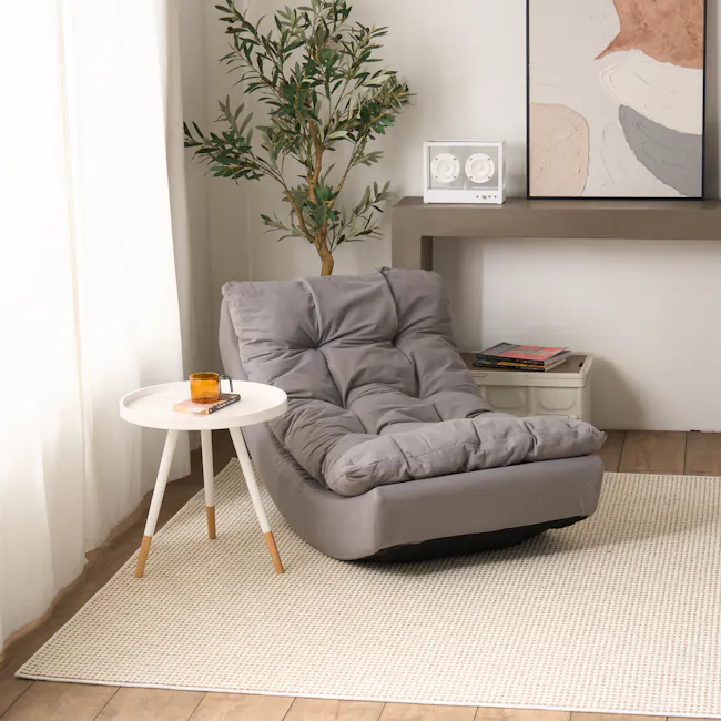 Luna Rocking Lounge Chair - Grey - 3