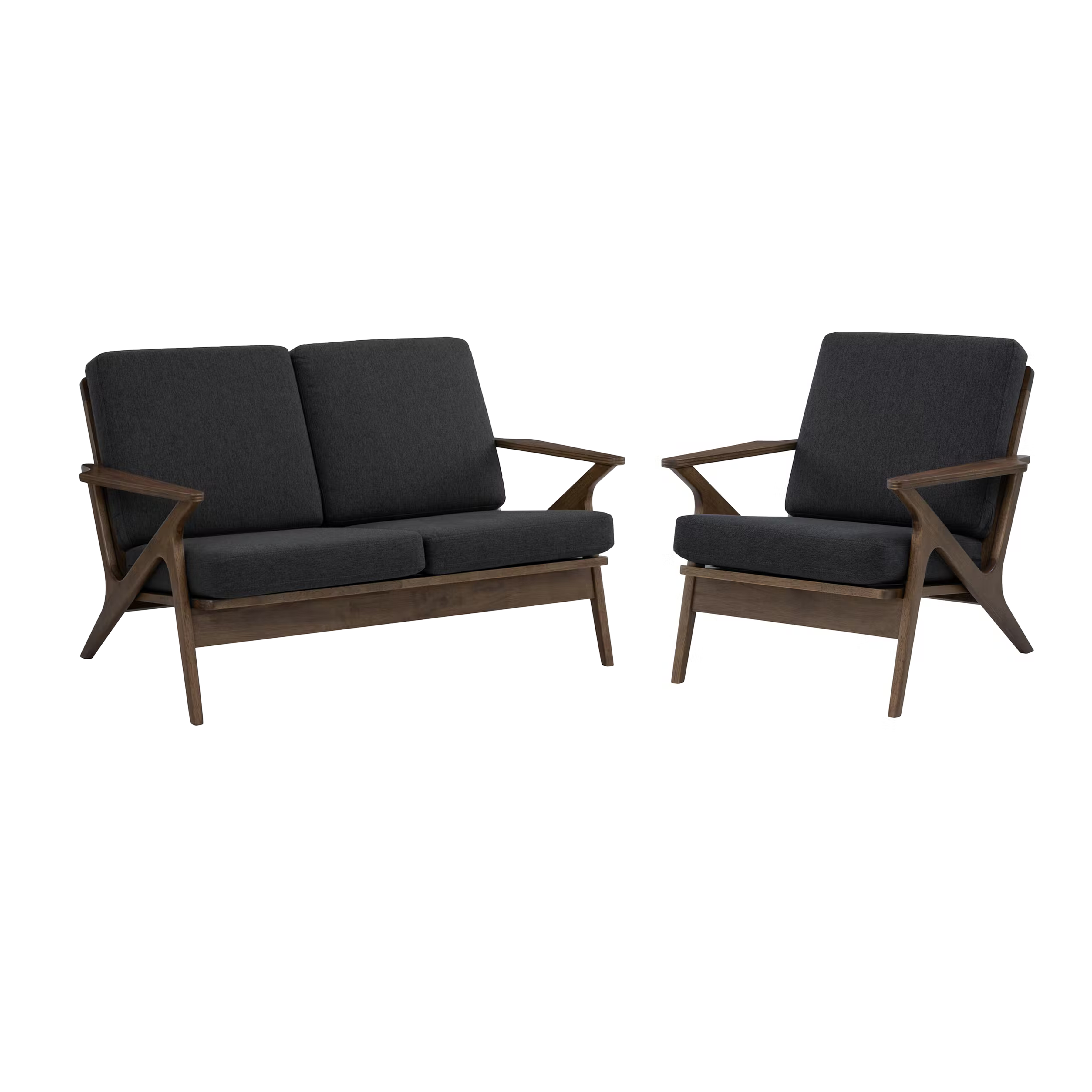 Aston 2 Seater Sofa with Aston Armchair - Seal - Image 1