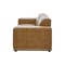 Milan 3 Seater Sofa with Ottoman - Tan (Faux Leather) - 5