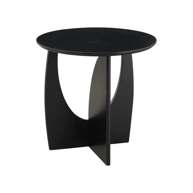 (As-Is) Coda Sculpted Side Table - Black - 1