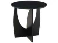 (As-Is) Coda Sculpted Side Table - Black