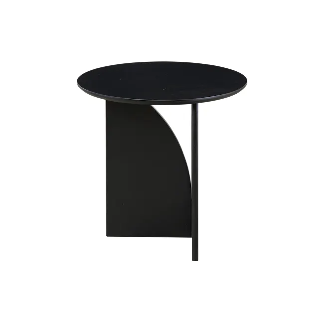 (As-Is) Coda Sculpted Side Table - Black - 3