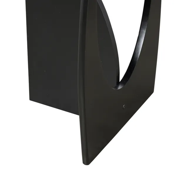 (As-Is) Coda Sculpted Side Table - Black - 6
