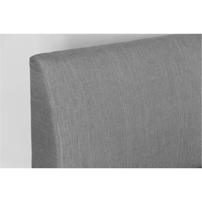 ESSENTIALS Super Single Trundle Bed - Grey (Fabric) - 12