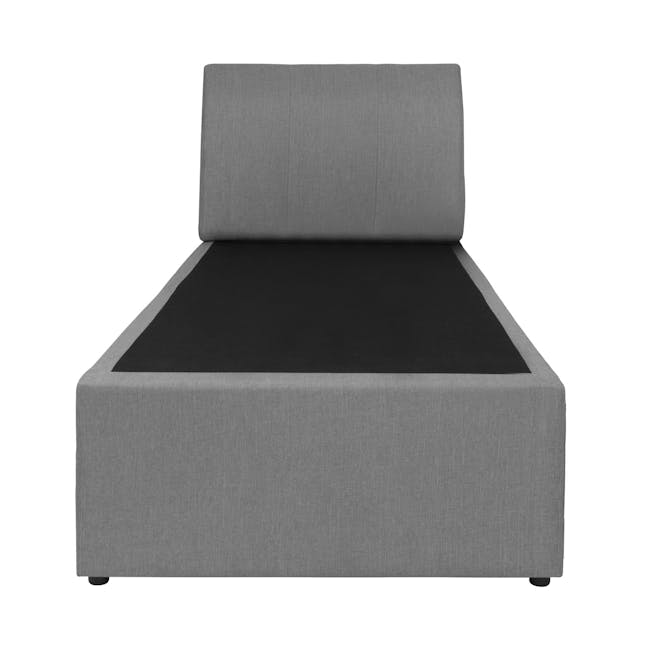 ESSENTIALS Super Single Trundle Bed - Grey (Fabric) - 11