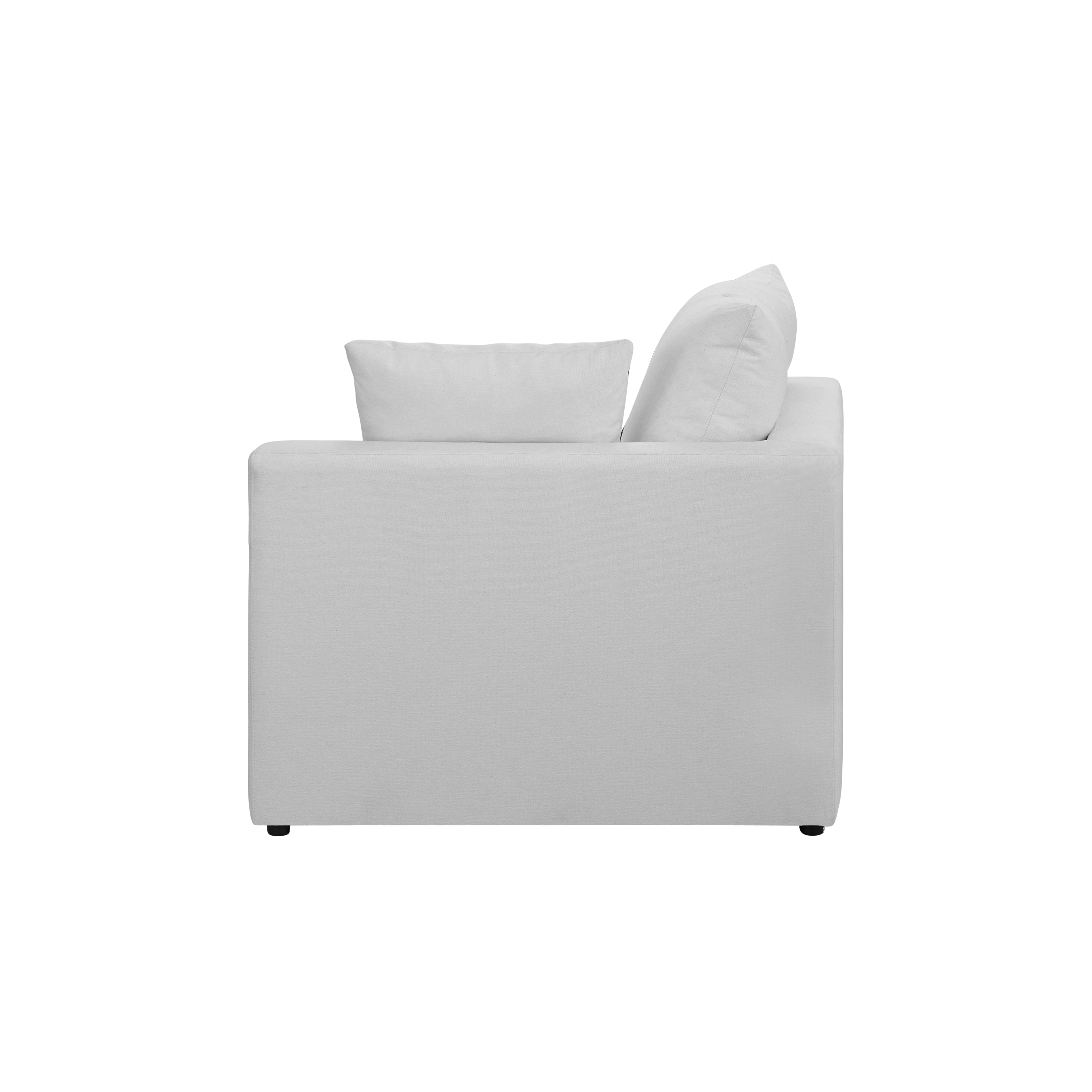 Russell 3 Seater Sofa Silver (Eco Clean Fabric), HV Atelier Sofas