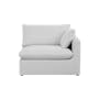 Russell 3 Seater Sofa with Ottoman - Silver (Eco Clean Fabric) - 12