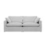 Russell Large Corner Sofa - Silver (Eco Clean Fabric) - 2