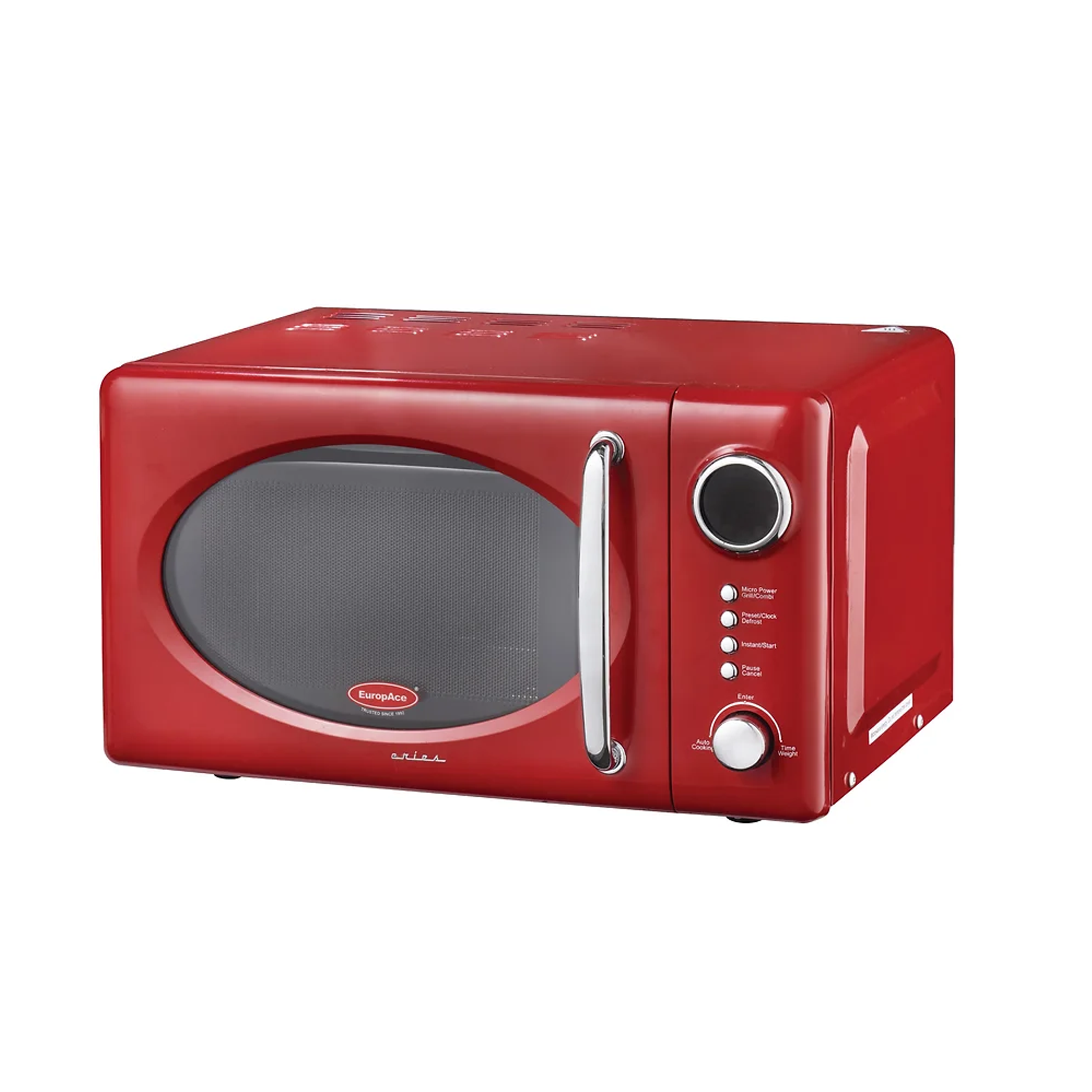 EuropAce 20L Digital Retro Microwave with Grill