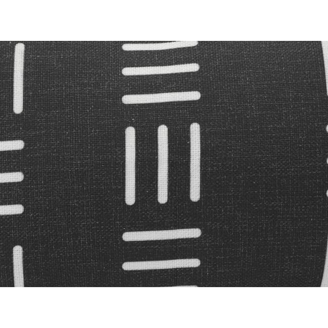 Porter Linen Lumbar Cushion cover - Black - 3