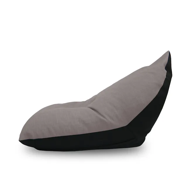 Doodle Triangle Bean Bag - Grey - 2 - Modern cushion, minimalist design, sleek lines, ergonomic shape, soft fabric