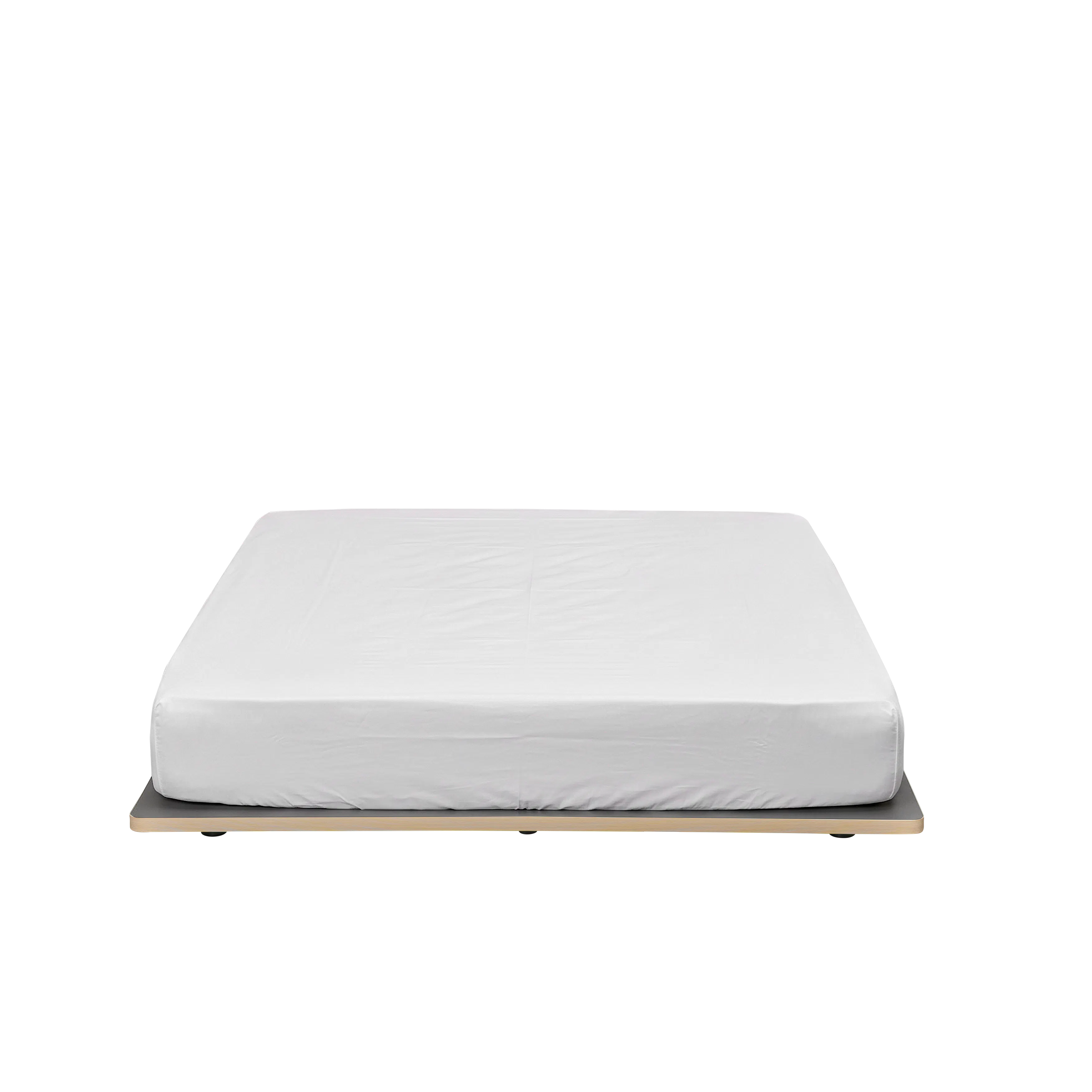 Kira Queen Low Platform Bed - Charcoal - 7