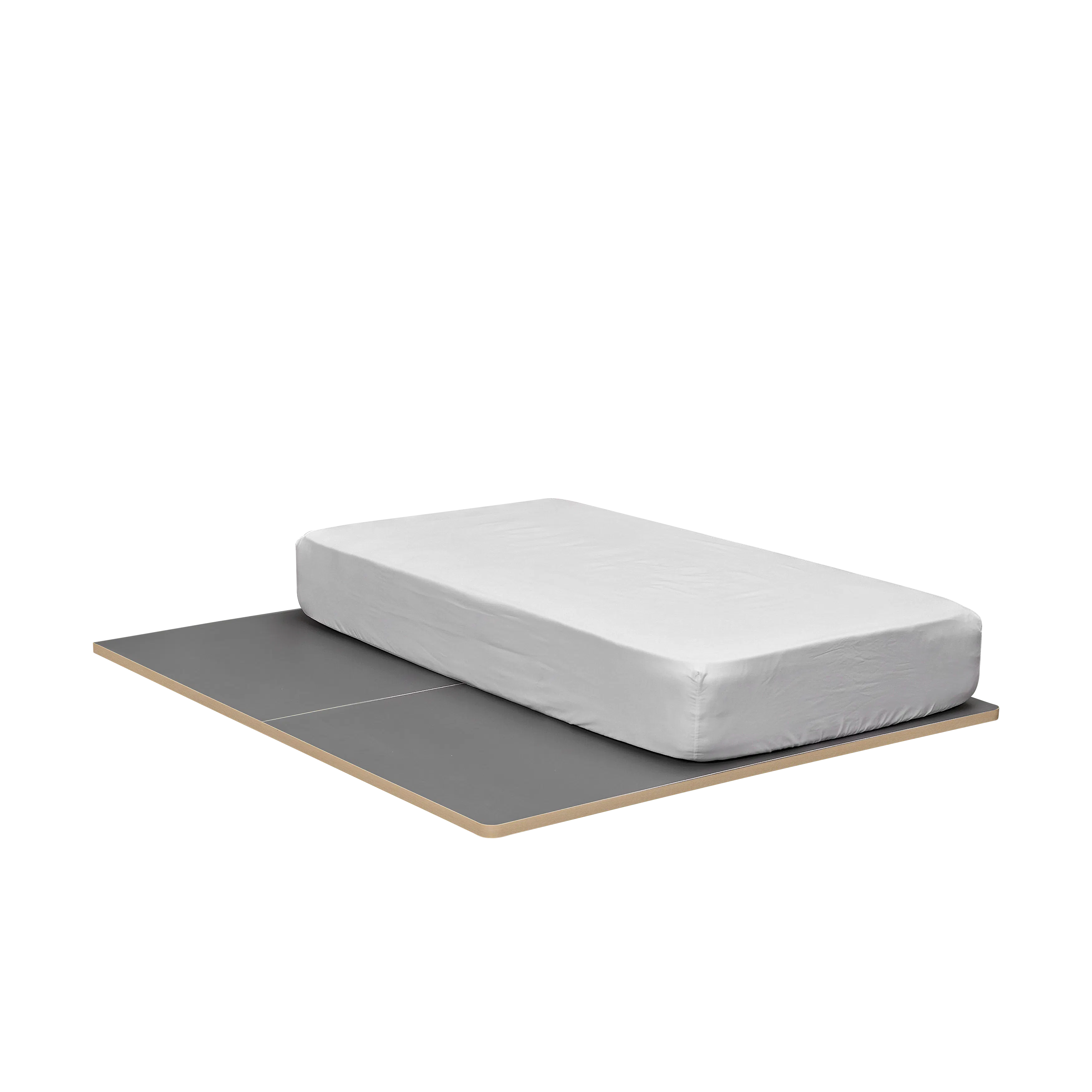 Kira Queen Low Platform Bed - Charcoal - 11