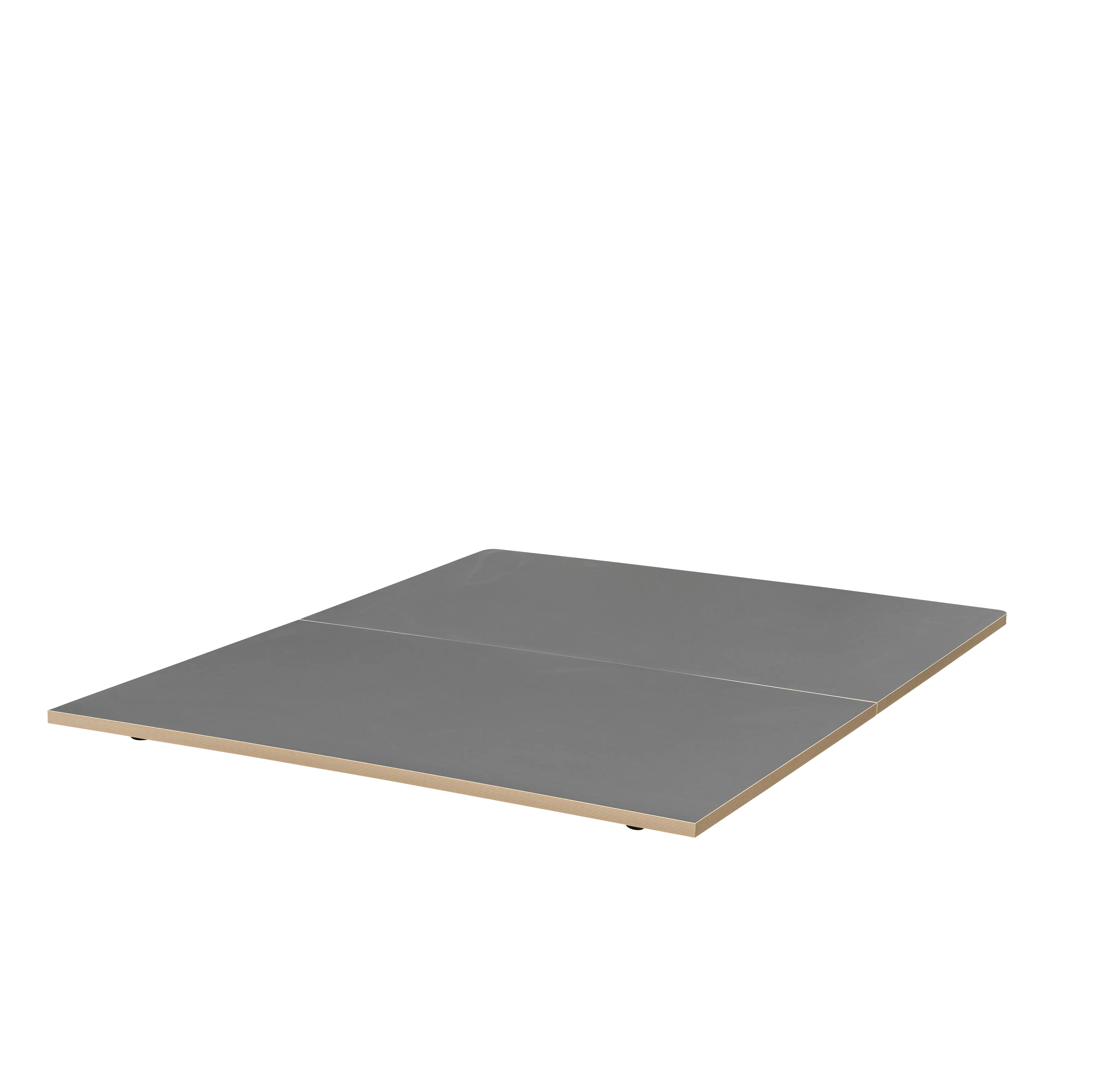 Kira Queen Low Platform Bed - Charcoal - 14