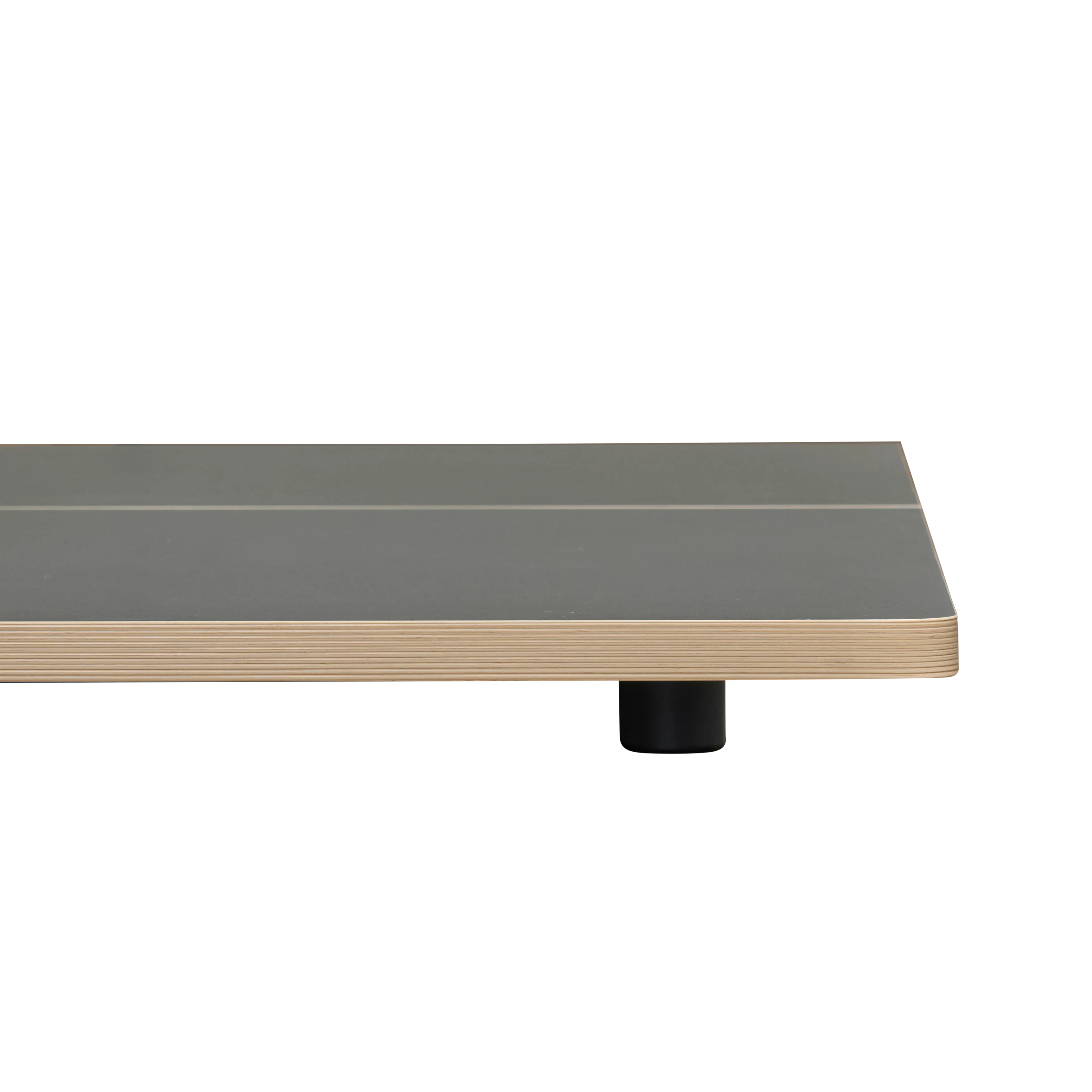 Kira Queen Low Platform Bed - Charcoal - 16