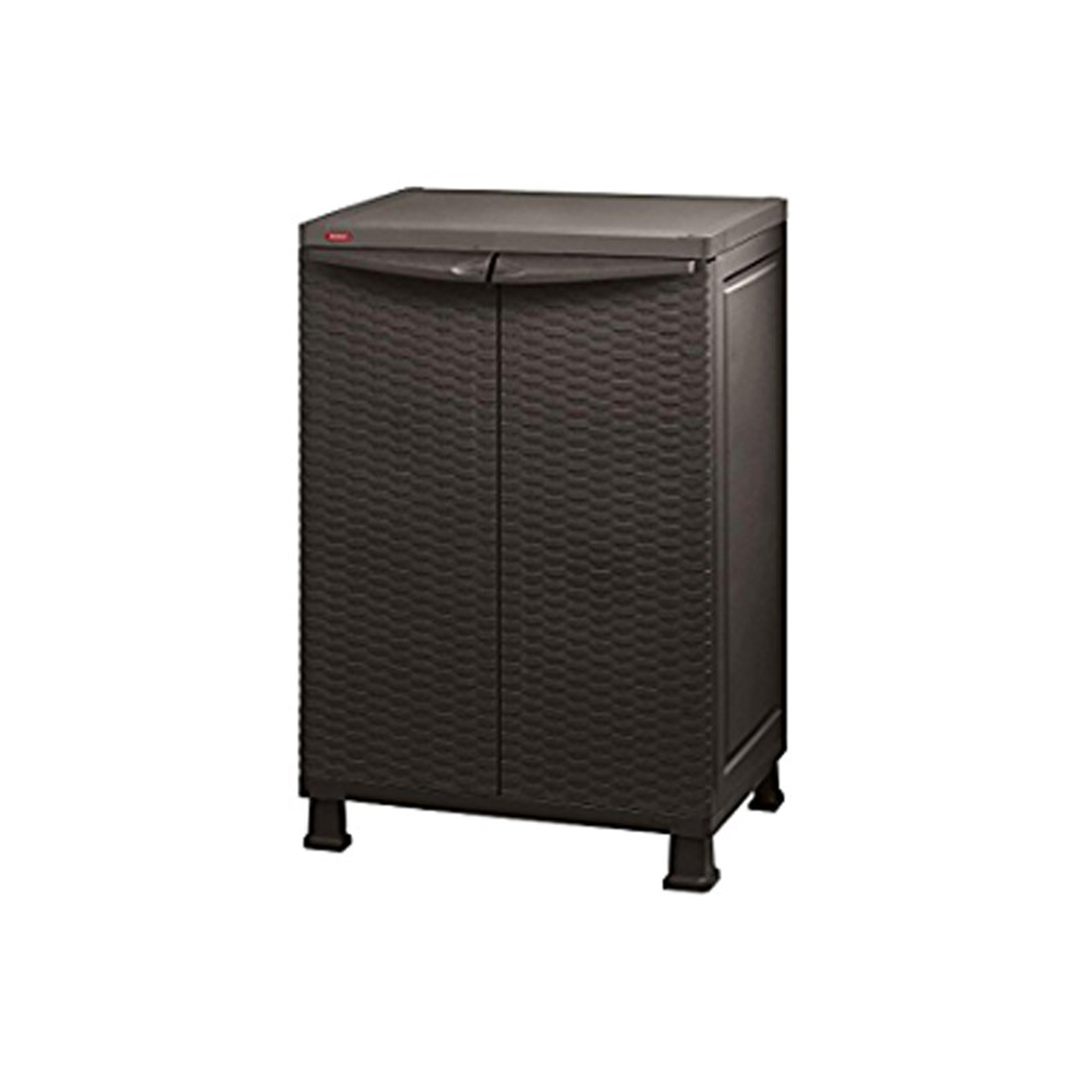 Rattan Wall and Base with Legs - Dark Brown