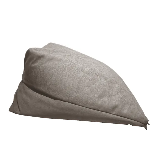 Magic 3-in-1 Bean Bag - Light Grey - 2 - Grey fabric cushion, minimalist design, soft texture, comfortable seating, cozy