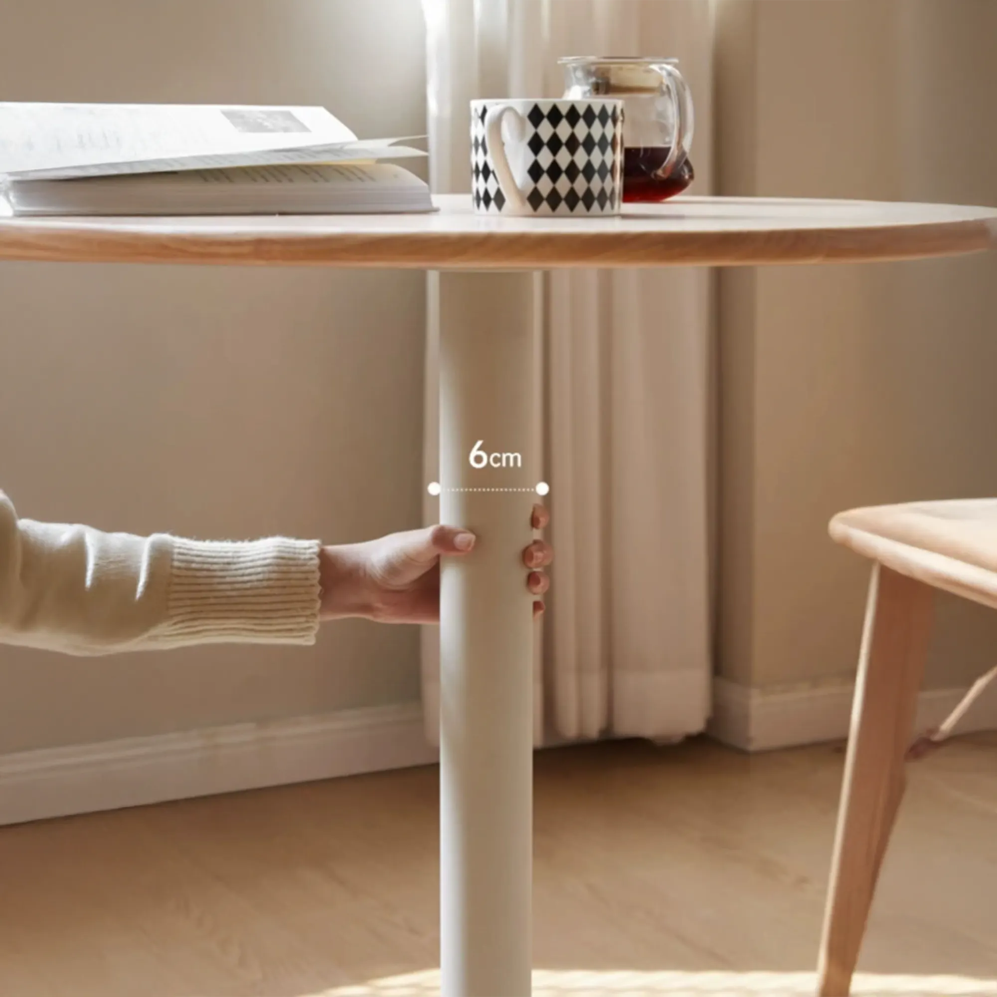 Noon Round Dining Table 0.7m - 12