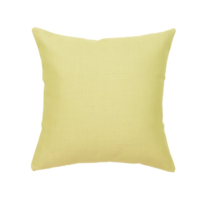 Throw Linen Cushion Cover - Yellow - 0