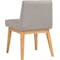 Fabian Dining Chair - Natural, Dolphin Grey (Fabric) - 3