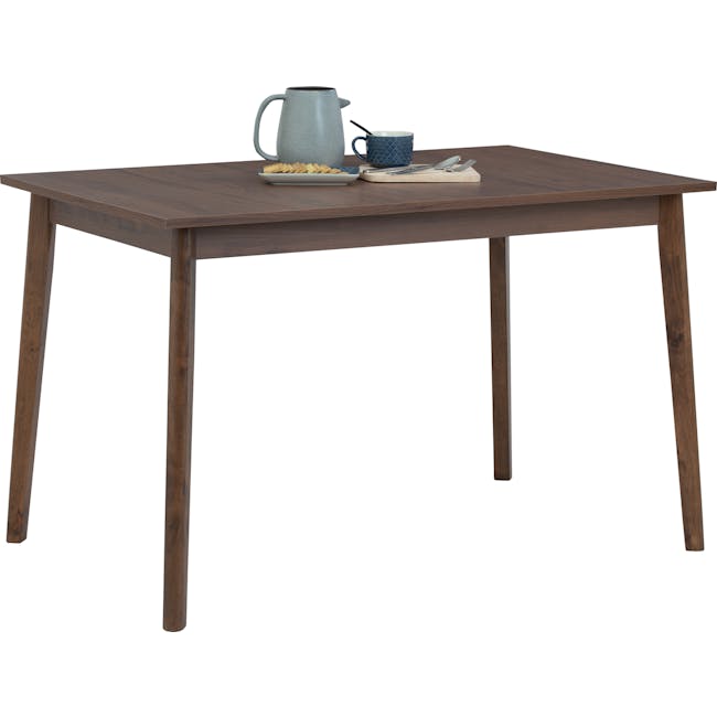 (As-is) Sergio Dining Table 1.2m - Cocoa - 4 - 6