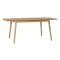 Harold Extendable Dining Table 1.2m-1.5m in Natural with 4 Kate Dining Chairs in Oak, River Grey - 5
