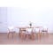 Harold Extendable Dining Table 1.2m-1.5m in Natural with 4 Kate Dining Chairs in River Grey - 6