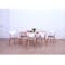 Harold Extendable Dining Table 1.2m-1.5m in Natural with 4 Kate Dining Chairs in River Grey - 7