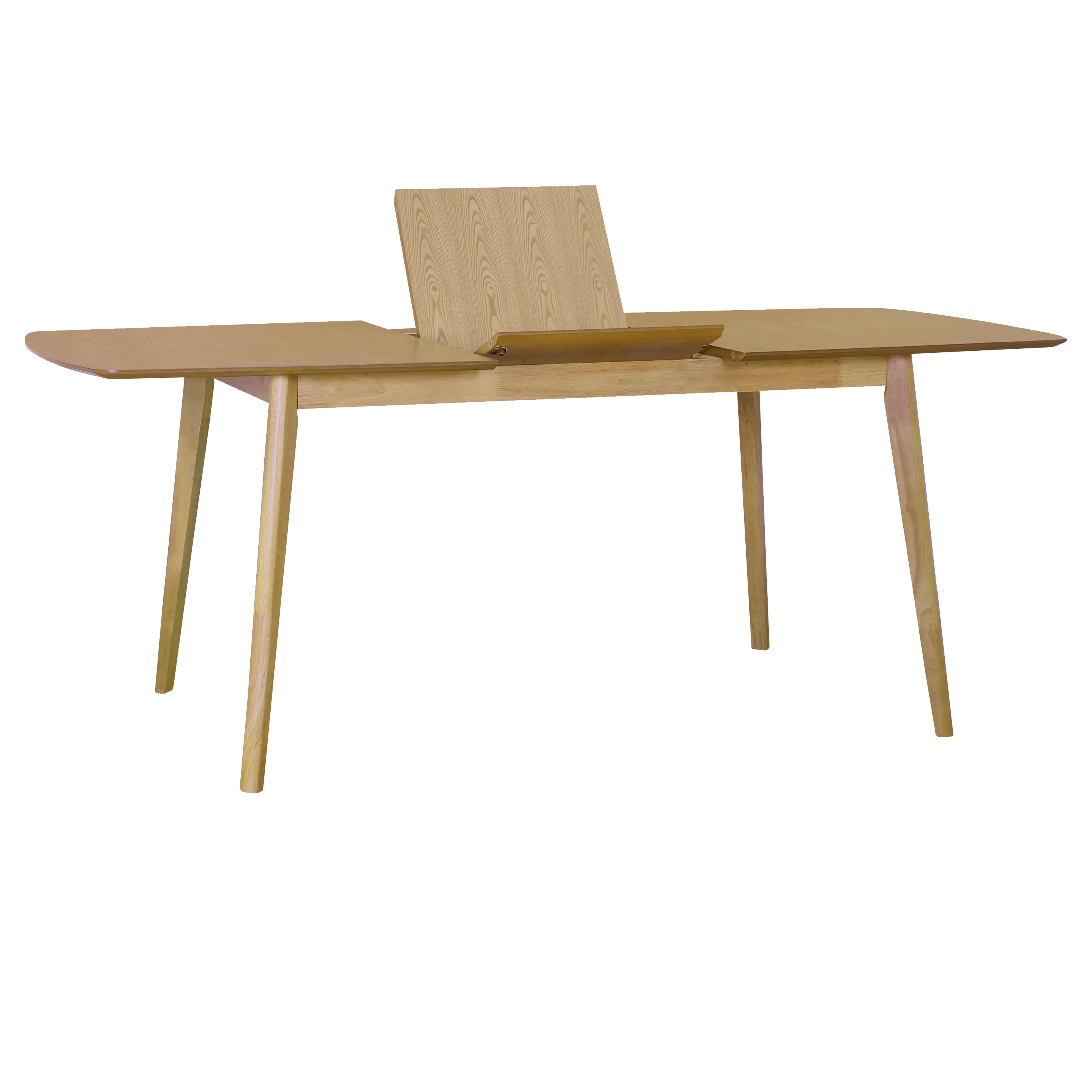 Harold Extendable Dining Table 1.2m-1.5m with 4 Macy Chairs in Natural, Dim Grey - 9
