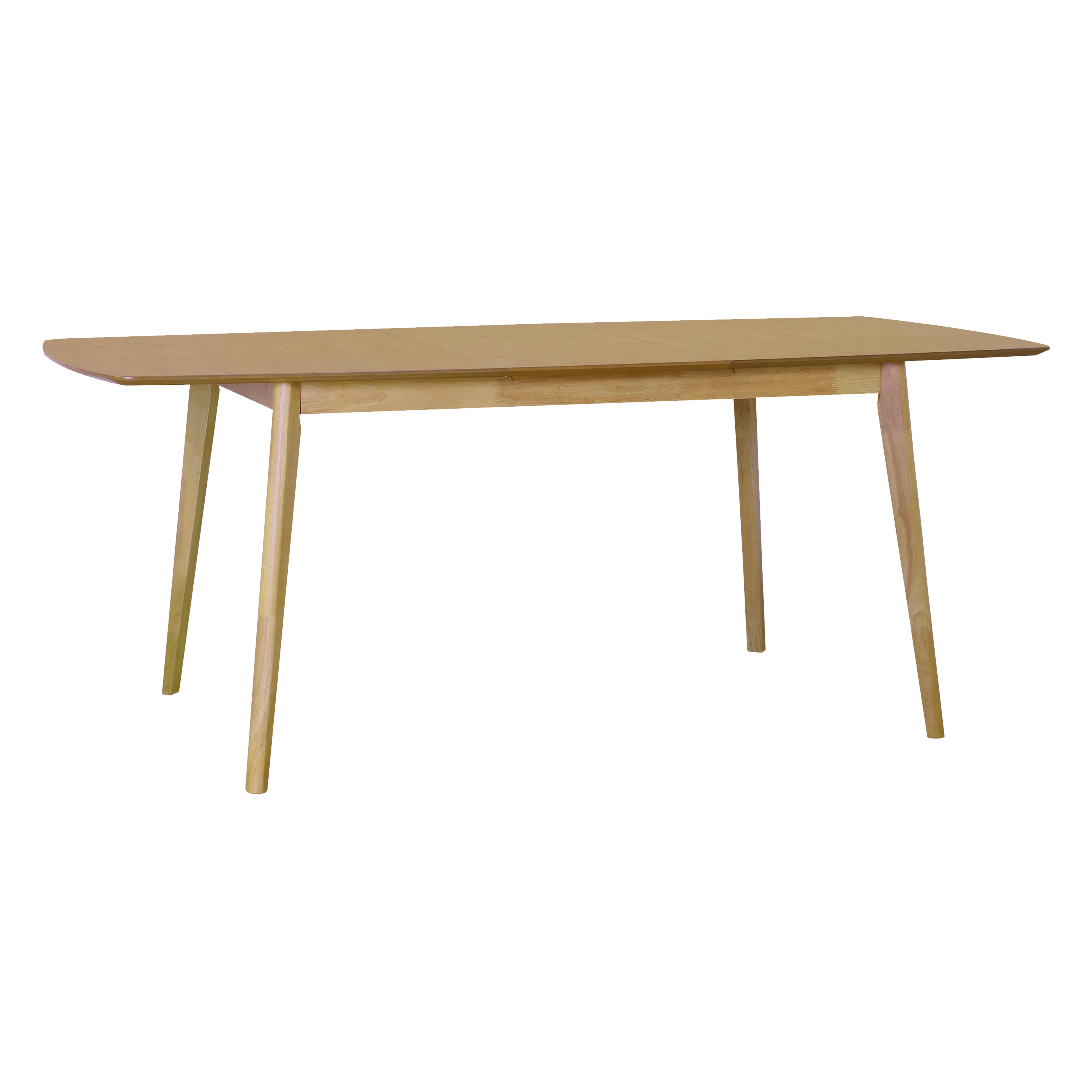 Harold Extendable Dining Table 1.2m-1.5m with 4 Macy Chairs in Natural, Dim Grey - 10