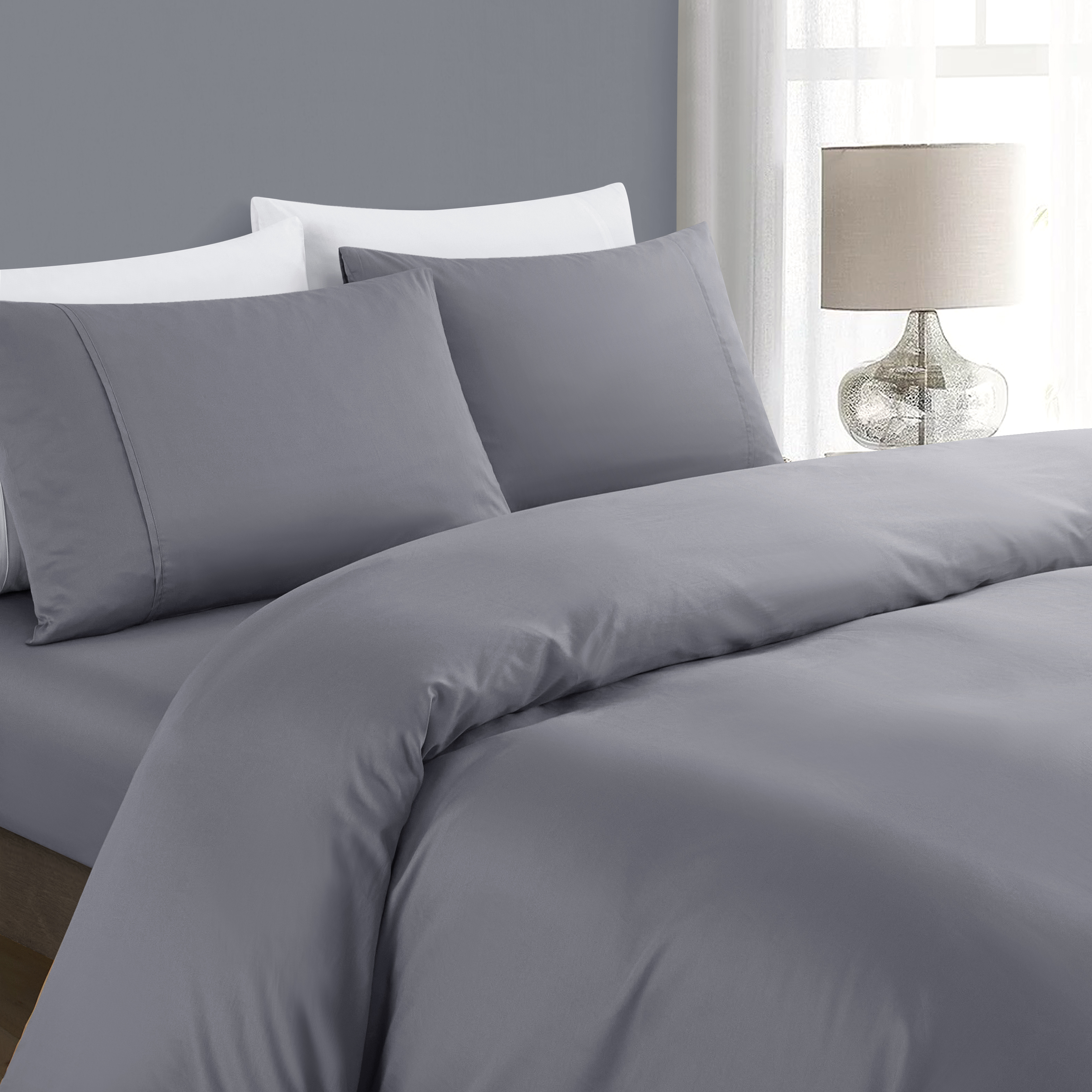 Pima Cotton Full Bedding Set Lavendar, Mystique HipVan