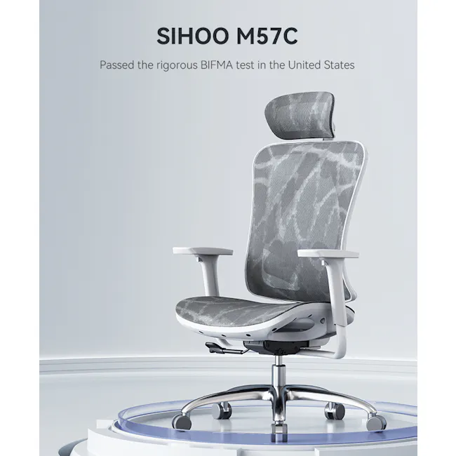 Sihoo M57C Ergonomic Chair - Grey - 16